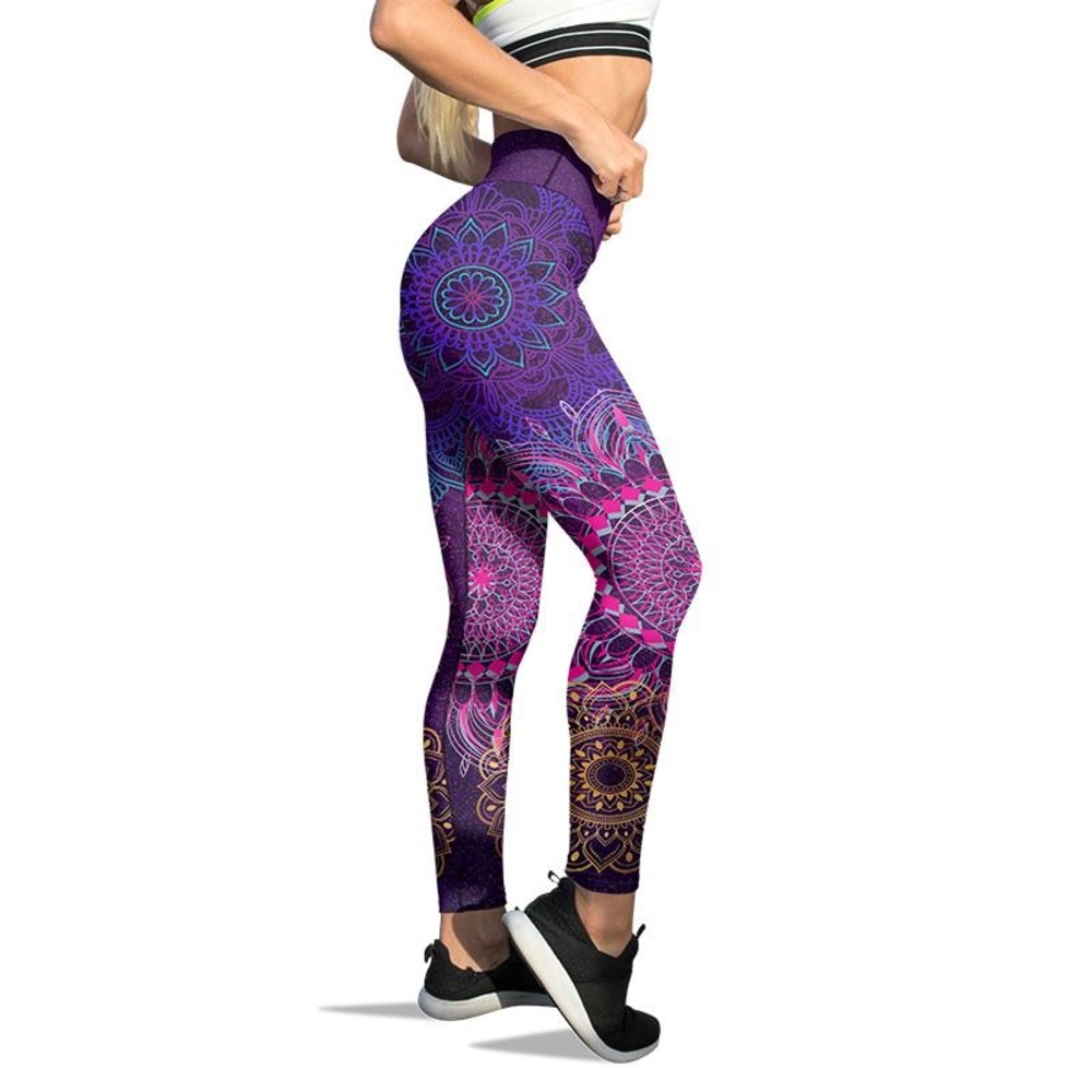 VASTITCH Ultimate Mandala Yoga Pants Squat Proof Leggings L